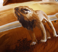Gift Ideas Lions Brown Bedding Sets Teen Bedding Dorm Bedding Duvet Cover Sets 3D Bedding Animal Print Bedding