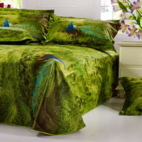 Gift Ideas Peacock Green Bedding Sets Teen Bedding Dorm Bedding Duvet Cover Sets 3D Bedding Animal Print Bedding