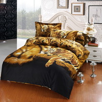 Gift Ideas Tiger Brown Bedding Sets Teen Bedding Dorm Bedding Duvet Cover Sets 3D Bedding Animal Print Bedding