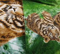 Gift Ideas Tigers Green Bedding Sets Teen Bedding Dorm Bedding Duvet Cover Sets 3D Bedding Animal Print Bedding
