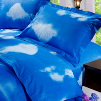 Eiffel Tower Blue Bedding Sets Duvet Cover Sets Teen Bedding Dorm Bedding 3D Bedding Landscape Bedding Gift Ideas