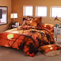 Sunset Brown Bedding Sets Duvet Cover Sets Teen Bedding Dorm Bedding 3D Bedding Landscape Bedding Gift Ideas