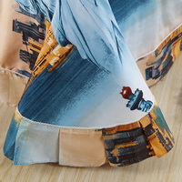 The Statue Of Liberty Orange Bedding Sets Duvet Cover Sets Teen Bedding Dorm Bedding 3D Bedding Landscape Bedding Gift Ideas