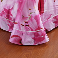Lilies Pink Bedding Sets Duvet Cover Sets Teen Bedding Dorm Bedding 3D Bedding Floral Bedding Gift Ideas
