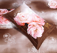 Roses Brown Bedding Sets Duvet Cover Sets Teen Bedding Dorm Bedding 3D Bedding Floral Bedding Gift Ideas