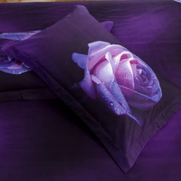 Roses Purple Bedding Sets Duvet Cover Sets Teen Bedding Dorm Bedding 3D Bedding Floral Bedding Gift Ideas