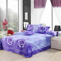 Roses Violet Bedding Sets Duvet Cover Sets Teen Bedding Dorm Bedding 3D Bedding Floral Bedding Gift Ideas