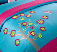 Colorful Life Blue Bedding Girls Bedding Teen Bedding Luxury Bedding