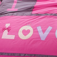 I Love You Pink Bedding Girls Bedding Princess Bedding Teen Bedding