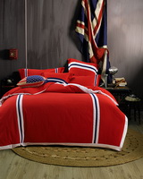 British Fashion Red Bedding Dorm Bedding Discount Bedding Modern Bedding Gift Idea