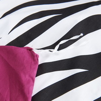 Zebra Print Black Bedding Kids Bedding Teen Bedding Dorm Bedding Gift Idea