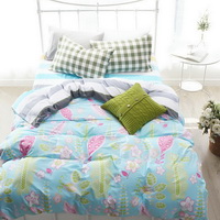 Summer Blue Bedding Kids Bedding Teen Bedding Dorm Bedding Gift Idea