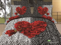 Closer Hearts Red Bedding Rose Bedding Floral Bedding Flowers Bedding