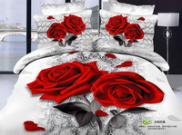 Sweet Song Red Bedding Rose Bedding Floral Bedding Flowers Bedding