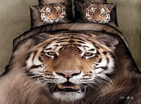 Tiger King Coffee Bedding Animal Print Bedding 3d Bedding Animal Duvet Cover Set