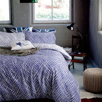 Abstractionism Blue Bedding Set Teen Bedding Dorm Bedding Bedding Collection Gift Idea