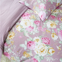 Bouquet Purple Bedding Set Teen Bedding Dorm Bedding Bedding Collection Gift Idea