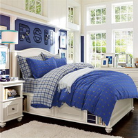 British Bear Blue Bedding Set Teen Bedding Dorm Bedding Bedding Collection Gift Idea