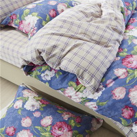 Flower Language Blue Bedding Set Teen Bedding Dorm Bedding Bedding Collection Gift Idea