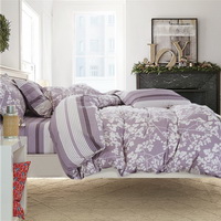 Rich Fruits Purple Bedding Set Teen Bedding Dorm Bedding Bedding Collection Gift Idea