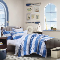 Sailing Logbook Blue Bedding Set Teen Bedding Dorm Bedding Bedding Collection Gift Idea