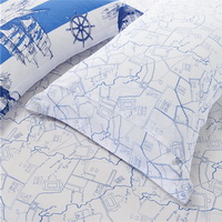 Sailing Logbook Blue Bedding Set Teen Bedding Dorm Bedding Bedding Collection Gift Idea
