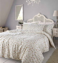 Wild Flower White Bedding Set Teen Bedding Dorm Bedding Bedding Collection Gift Idea