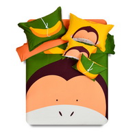 Orangutan Green Bedding Set Kids Bedding Duvet Cover Set Gift Idea