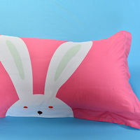 Rabbit Pink Bedding Set Kids Bedding Duvet Cover Set Gift Idea