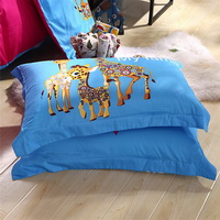 The Giraffe Family Red Bedding Set Kids Bedding Duvet Cover Set Gift Idea
