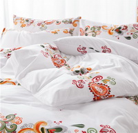 Nalos White Bedding Set Luxury Bedding Scandinavian Design Duvet Cover Pillow Sham Flat Sheet Gift Idea