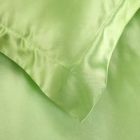 Light Green And Pink Silk Bedding Set Duvet Cover Silk Pillowcase Silk Sheet Luxury Bedding