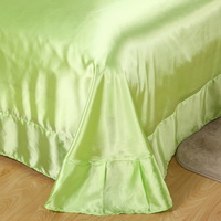 Light Green Silk Bedding Set Duvet Cover Silk Pillowcase Silk Sheet Luxury Bedding