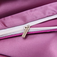 Lilac Silk Bedding Set Duvet Cover Silk Pillowcase Silk Sheet Luxury Bedding