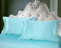 Water Blue Silk Bedding Set Duvet Cover Silk Pillowcase Silk Sheet Luxury Bedding