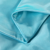 Water Blue Silk Bedding Set Duvet Cover Silk Pillowcase Silk Sheet Luxury Bedding