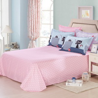 Happy Cat Blue Bedding Set Kids Bedding Teen Bedding Duvet Cover Set Gift Idea