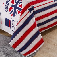 British Gentlemen Red Bedding Set Modern Bedding Cheap Bedding Discount Bedding Bed Sheet Pillow Sham Pillowcase Duvet Cover Set