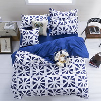 Radial Pattern Blue Bedding Set Modern Bedding Cheap Bedding Discount Bedding Bed Sheet Pillow Sham Pillowcase Duvet Cover Set