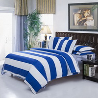 Stripes Blue Bedding Set Modern Bedding Cheap Bedding Discount Bedding Bed Sheet Pillow Sham Pillowcase Duvet Cover Set