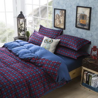 Tartan Purple Bedding Set Modern Bedding Cheap Bedding Discount Bedding Bed Sheet Pillow Sham Pillowcase Duvet Cover Set