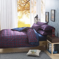 Tartan Purple Bedding Set Modern Bedding Cheap Bedding Discount Bedding Bed Sheet Pillow Sham Pillowcase Duvet Cover Set