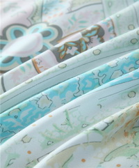 Audrey Blue Bedding Set Girls Bedding Floral Bedding Duvet Cover Pillow Sham Flat Sheet Gift Idea