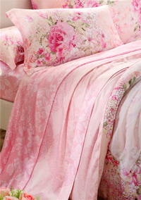 Beauty Everywhere Pink Bedding Set Girls Bedding Floral Bedding Duvet Cover Pillow Sham Flat Sheet Gift Idea