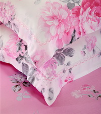 Blue And White Porcelain Pink Bedding Set Girls Bedding Floral Bedding Duvet Cover Pillow Sham Flat Sheet Gift Idea