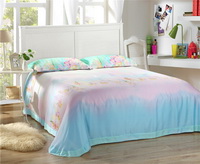 Breeze Green Bedding Set Girls Bedding Floral Bedding Duvet Cover Pillow Sham Flat Sheet Gift Idea