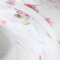 Caroline White Bedding Set Girls Bedding Floral Bedding Duvet Cover Pillow Sham Flat Sheet Gift Idea