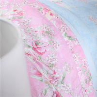 Cheryl Blue Bedding Set Girls Bedding Floral Bedding Duvet Cover Pillow Sham Flat Sheet Gift Idea