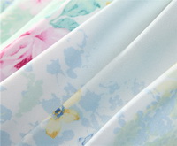 Country Charm Blue Bedding Set Girls Bedding Floral Bedding Duvet Cover Pillow Sham Flat Sheet Gift Idea