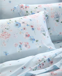 Dream Roy Blue Bedding Set Girls Bedding Floral Bedding Duvet Cover Pillow Sham Flat Sheet Gift Idea